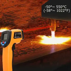 Infrared Thermometer Digital Temperature Gun for Cooking Non Contact Electric IR Temp Gauge Home Repairs Handmaking M4YD