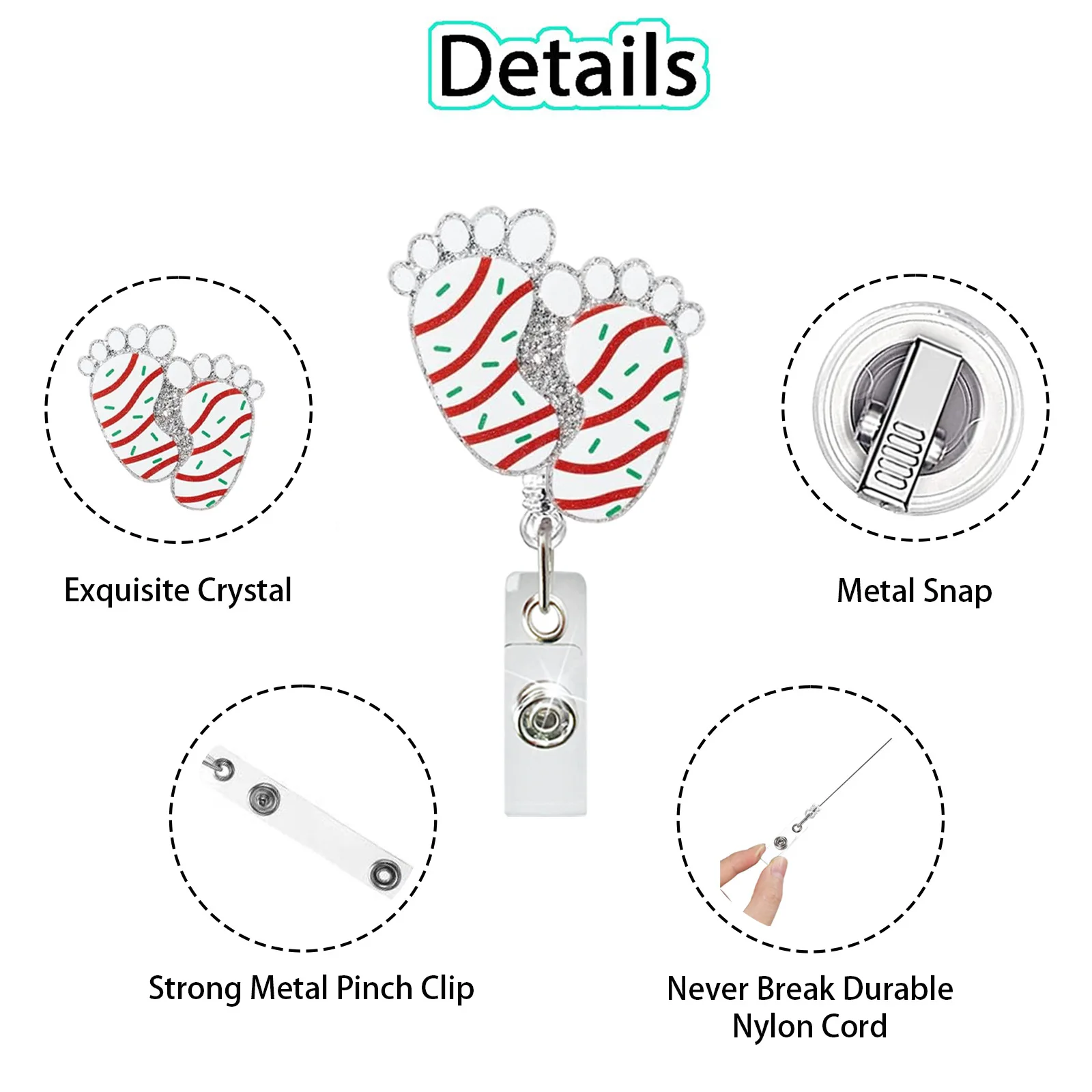 Nurse Id Badge Holder Reliable  Acrylic Badge Holder Alligator Clip Id Holder Charming Retractable Name Tag For Hospital