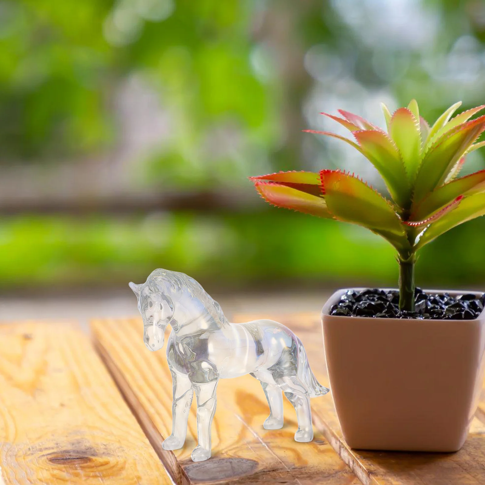 

Crystal Craft Horse Decoration for Home Office Stylish Zodiac Ornament Symbol of Success and Good Horse Ornaments