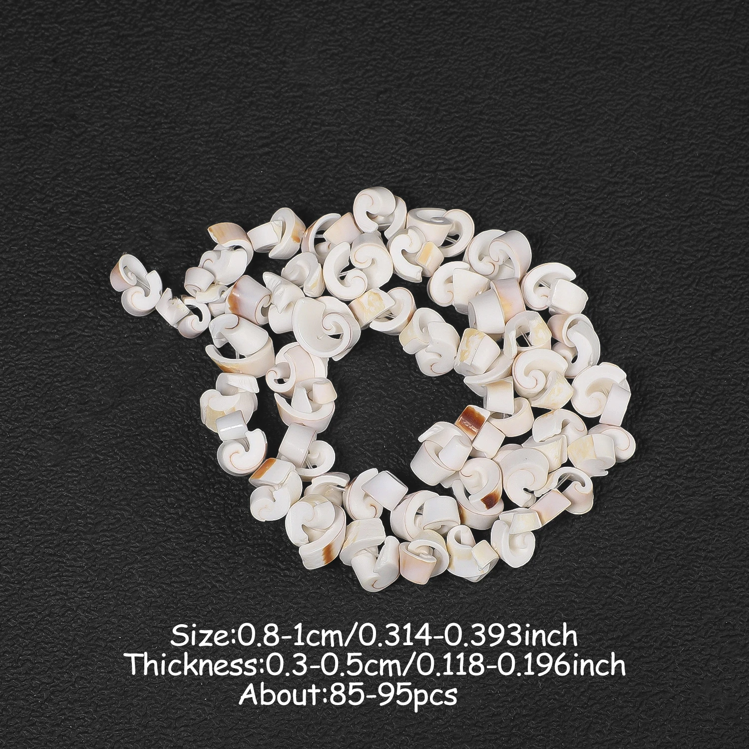 8-11mm Special Irregular Spiral Shell Beads Natural Seashell Loose Beads for Bohemian DIY Jewelry Making Bracelet Accessories