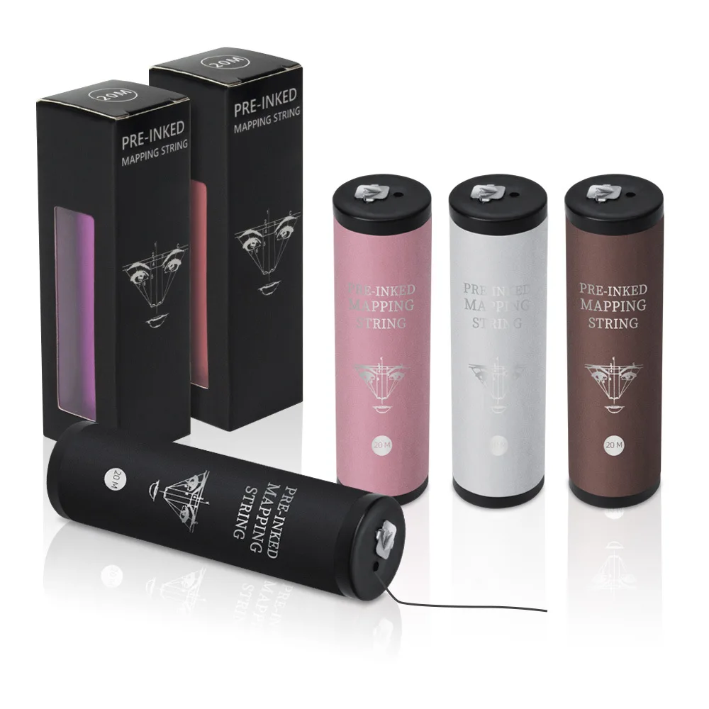 

Microblading Mapping String 20M Pre-Inked Eyebrow Marker Thread Tattoo Brows Positioning Dyeing Line PMU Measuring Tool