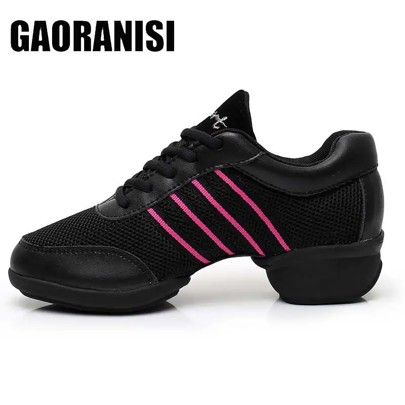 

Hot Selling Modern Dance Jazz Shoes Soft Outsole Breath Jazz Hip Hop Shoes Fro Women Sports Feature Female Waltz Shoes Wholesale