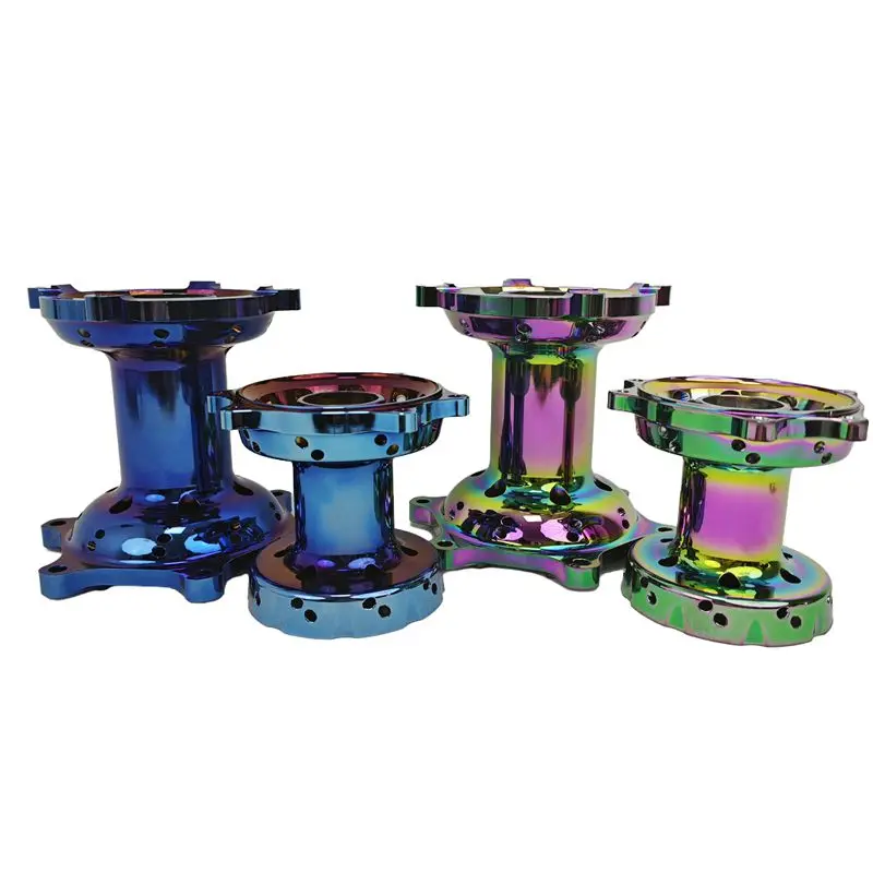 

Синие и красные колеса с эффектом обжига, аксессуары для мотоциклов, колеса с эффектом обжига синего и красного цвета.