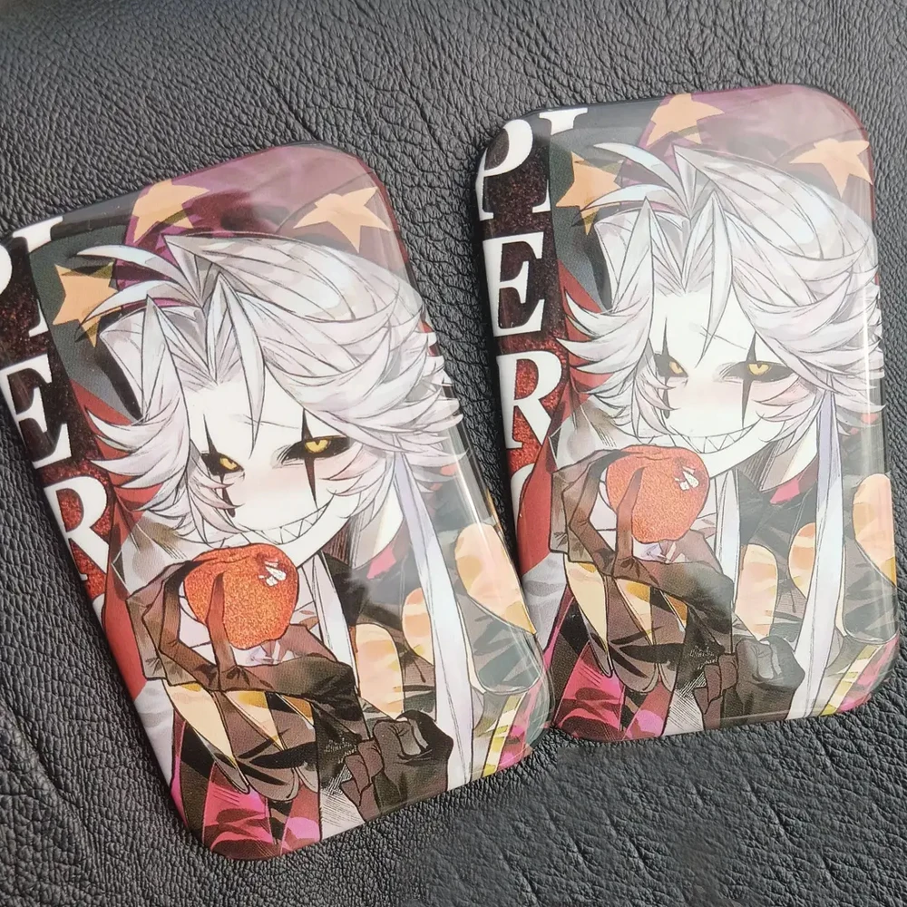 لعبة السيرك الغريب بييروت هارليكوين تأثيري شارة معدنية مربعة دبابيس صفيح تحصيل دبابيس هالوين الدعائم الطرف