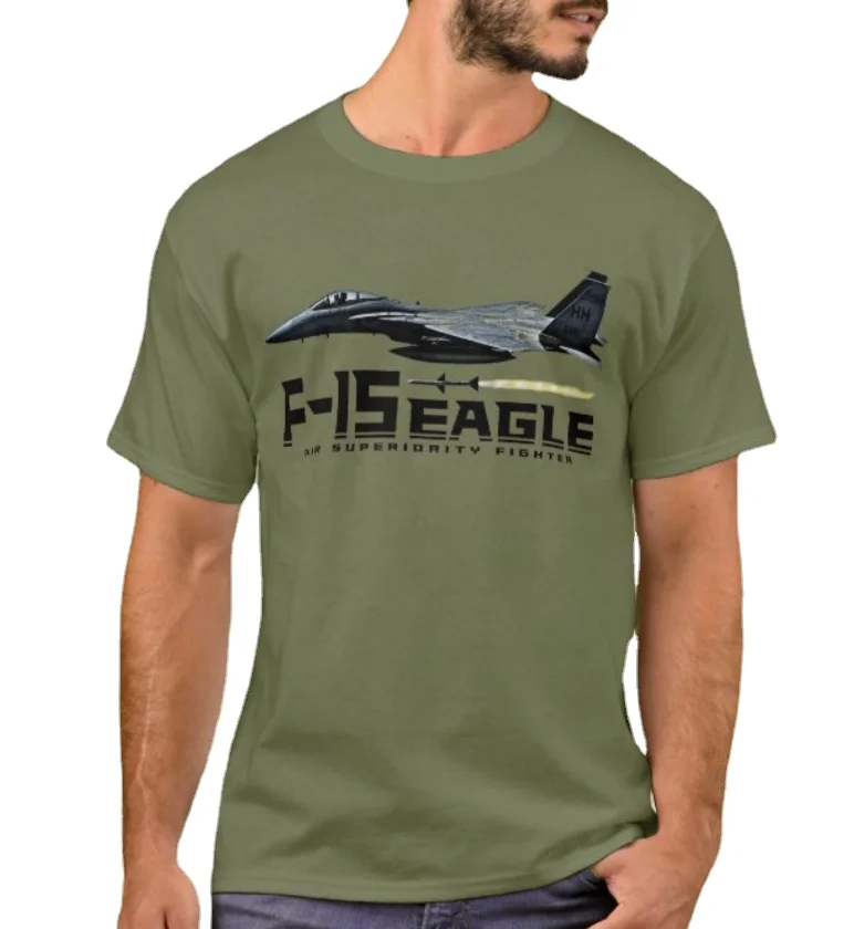 F-15 Eagle All-weather Tactical Fighter Airplane T-Shirt. Summer Cotton Short Sleeve O-Neck Mens T Shirt New S-3XL