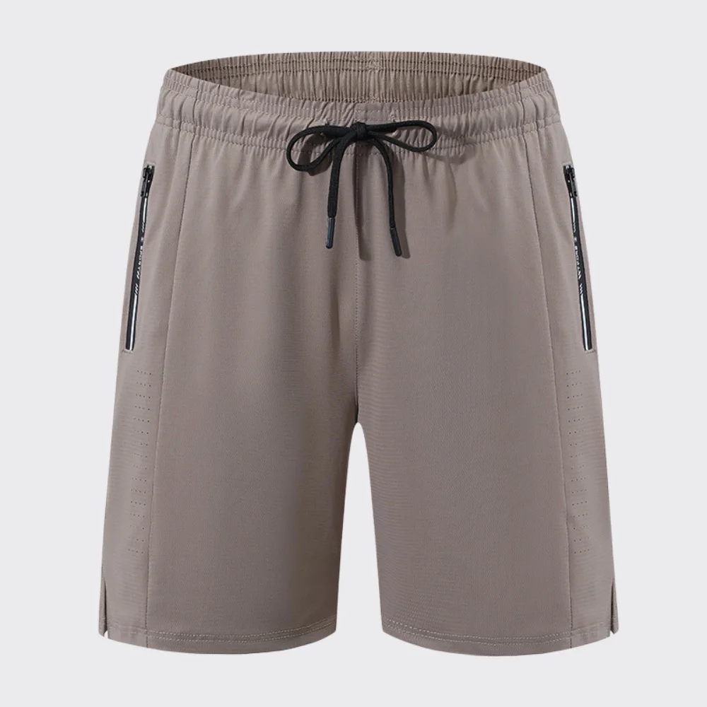 Summer Men Quick Dry Running Shorts Solid Color Fitness Sports Shorts Men's Breathable Loose Gym Outdoor Recreation Short Pant
