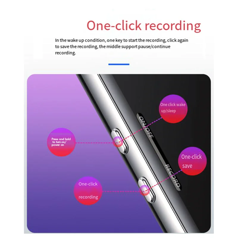 ABUO-MP3 Player Without Bluetooth Mini M13 Walkman Lossless 1.5 Inch 128X160 Pixels TFT Display HIFI Music Player