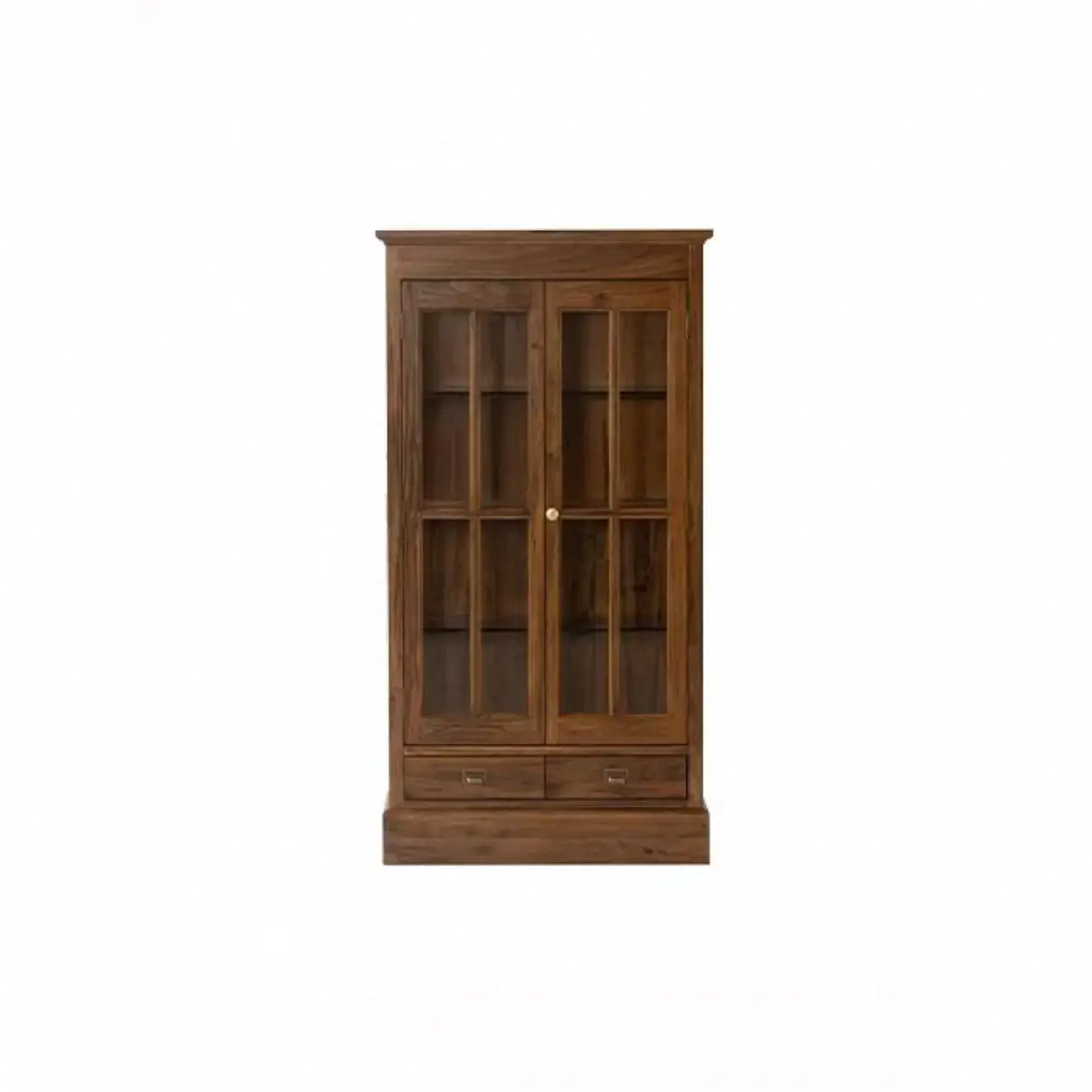 

#Wooden Display Cabinet Framed Glass Doors Modern Minimalist Design Space Saving Handmade Living Room Furniture African