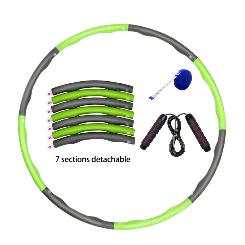 

Foam Hula Hoop, Detachable Design Snap-in Installation, Color Combination Design Exercise Equipment