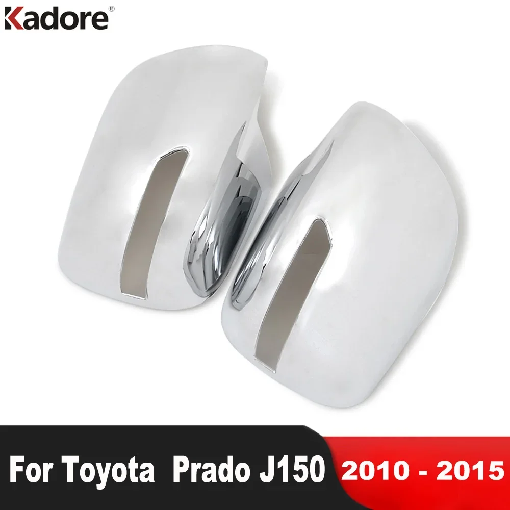 

Крышка зеркала заднего вида для Toyota Prado FJ150 2010-2012 2013 2014 2015, хромированные Автомобильные Боковые зеркала, крышки, аксессуары