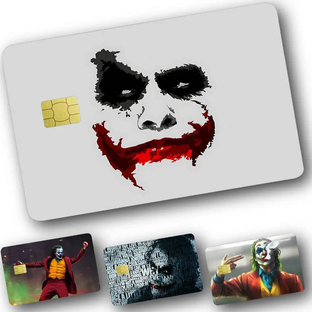 

Cool H-Joker Movie Anime Card Stickers For Debit Credit Card Spend Or Save Shell On Off Ultra Thin No Fade Sticker Skin Cover