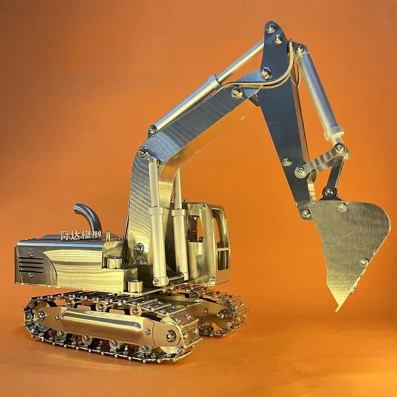 

Stainless steel, large excavator, alloy engineering vehicle, metal excavator, stainless steel piggy bank, ornaments