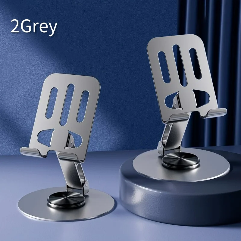 Telefonständer 360 ° Rotierbarer Handyhalter aus Vollmetall-Aluminium, Universelle Halterung mit Klappbarem Doppelwellen-Design, Stabil und Sturzsicher – Detail 10