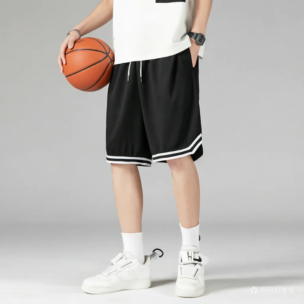 

Summer Thin Breathable Mesh Fabric Shorts Men Baggy Basketball Sport Bermuda Running Joggers Quick Dry Gym Sweatpants Plus Size