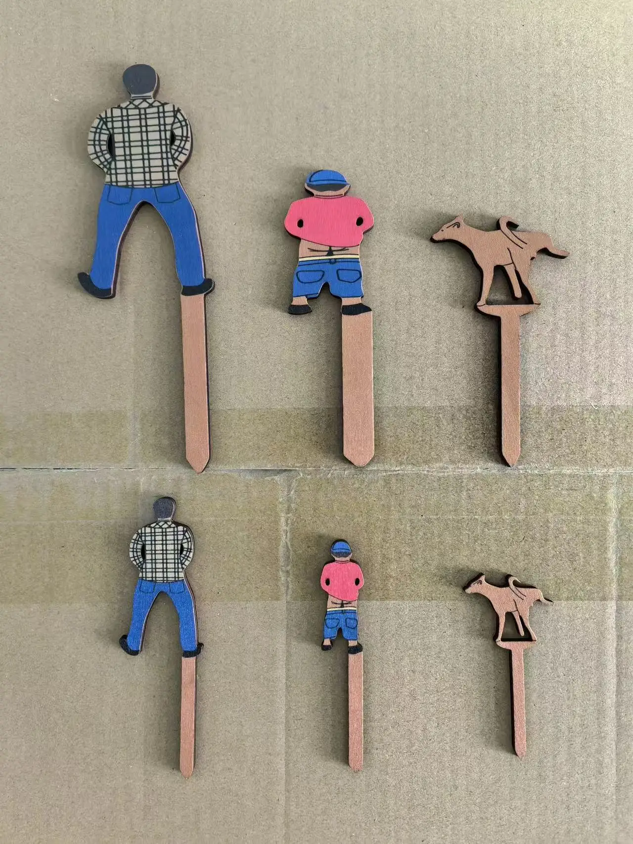 Funny Garden Signs Spoof Rustic Labels - Decorative Insert Ornaments for Potted Plants Garden