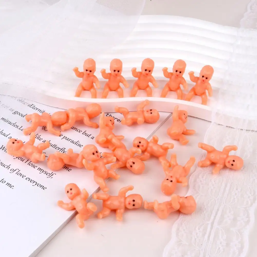 Plastic Cake Decoration Baby Figurine King Cake Baby Set 10 Mini Plastic Pvc Baby Figurine Ornaments for Shower Gift Party