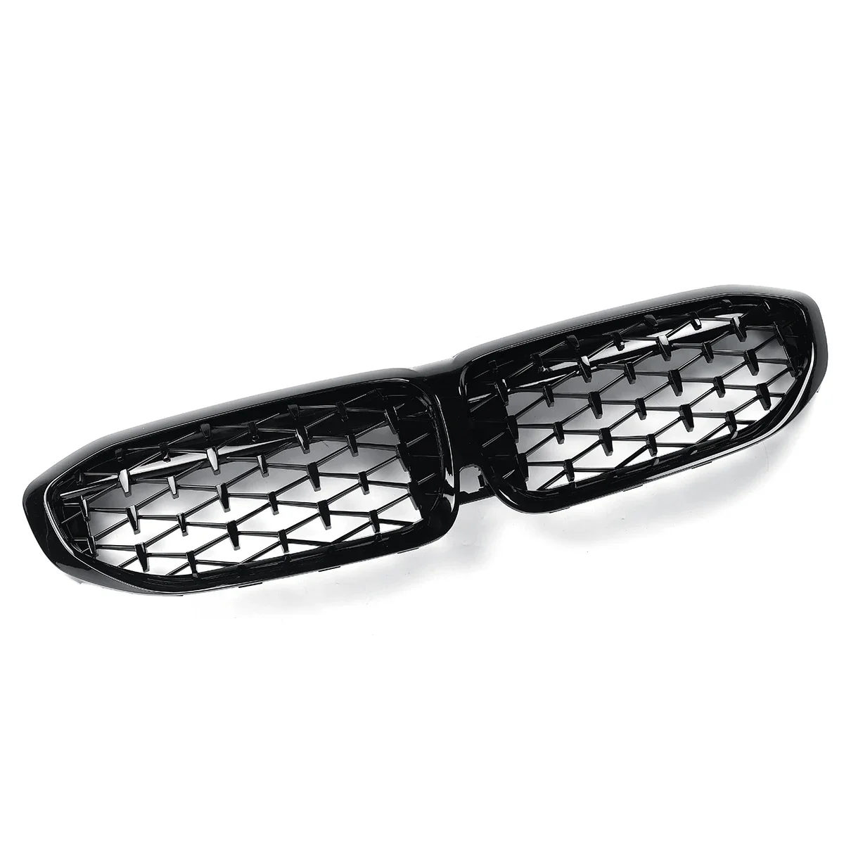 Front Kidney Grill Sports Diamond Style For BMW 3 Series G20 Grille Glossy Black Diamond 318i 320i M340i M3 2019 2020 2021 2022