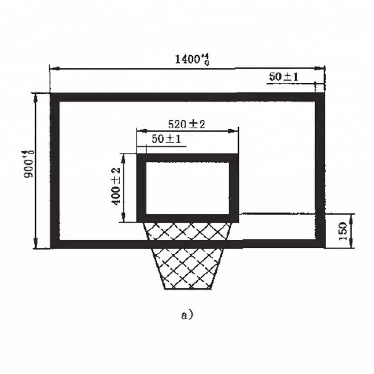 Placa de basquete de altura ajustável de parede fixa interna e externa Placa de basquete temperada barata 2025