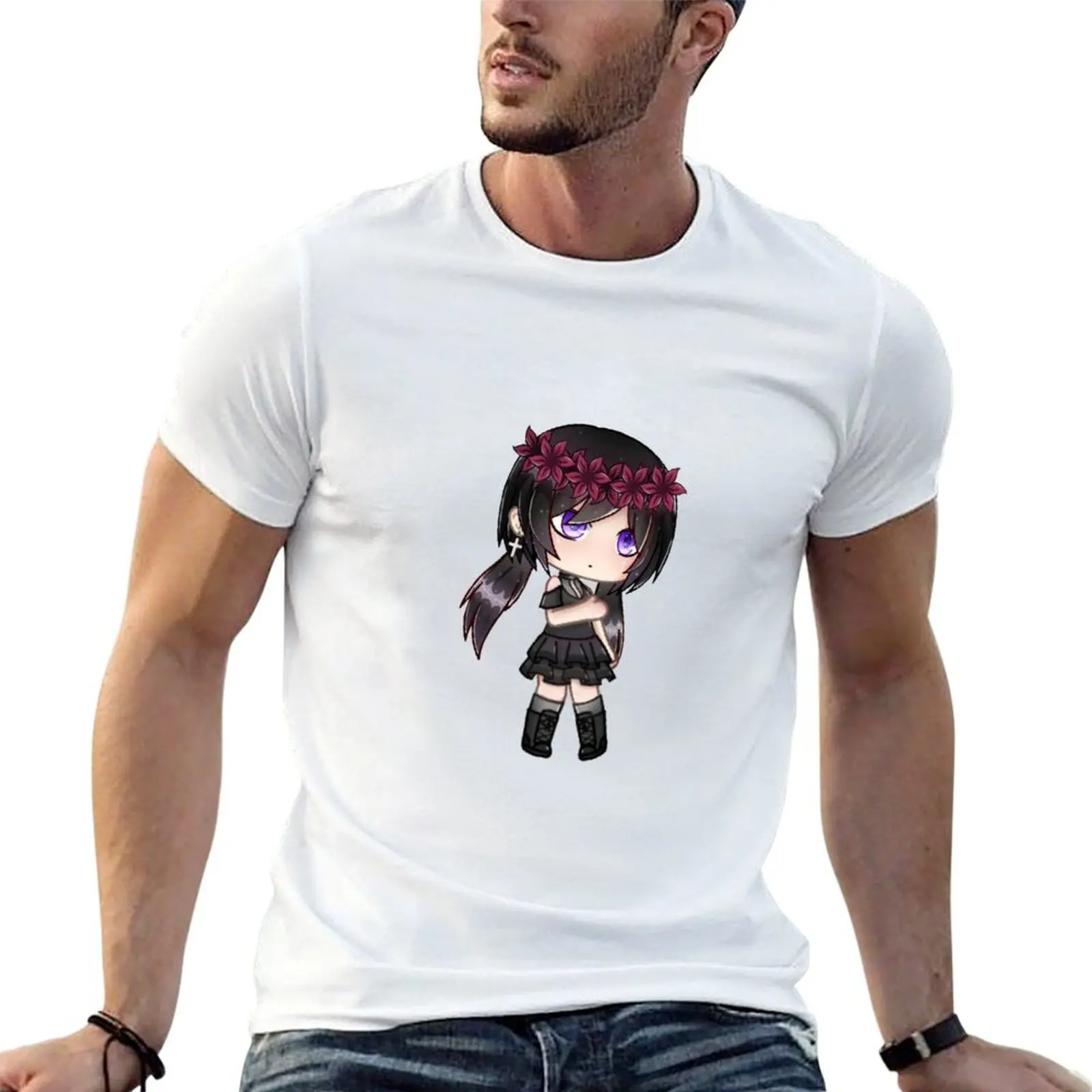 Gacha Life - Cute Gacha Girl - T-Shirt topping tops T-shirts for men cotton