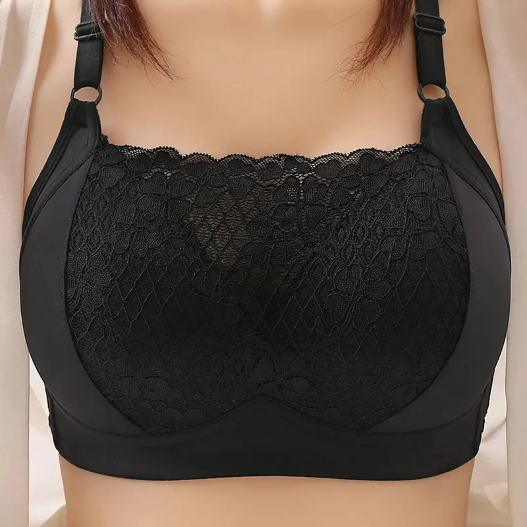 Sports Back Breathable Comfortable Strapless Bra Women No Steel Ring Bra Anti Sagging Thin Design Gathered Adjusted Chest Shape