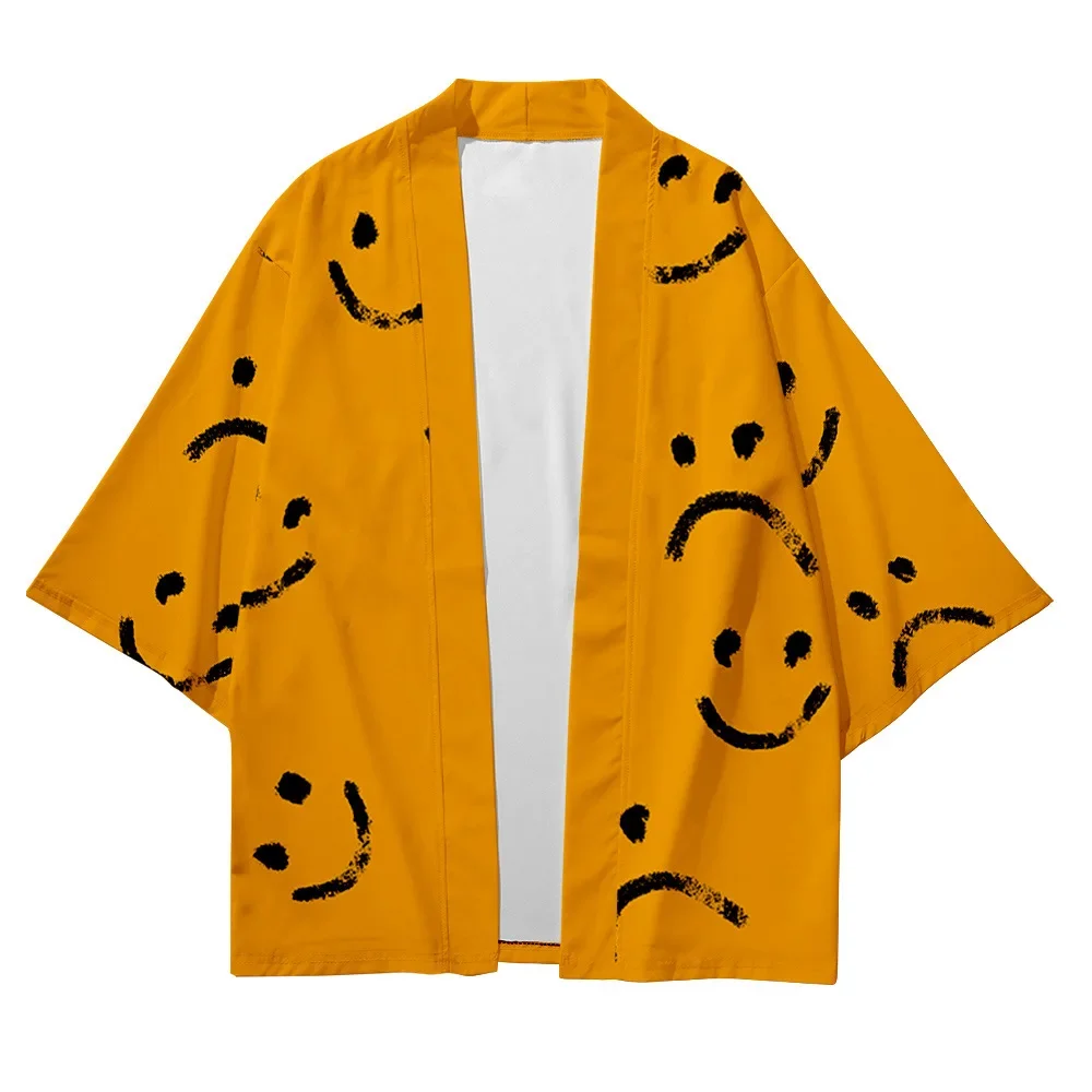 ثوب الكيمونو الياباني ريترو معطف رقيق Haori Hanfu بلايز الصيف الآسيوية الشارع الشهير طباعة كيمونو سترة قميص رداء ياباني الكيمونو