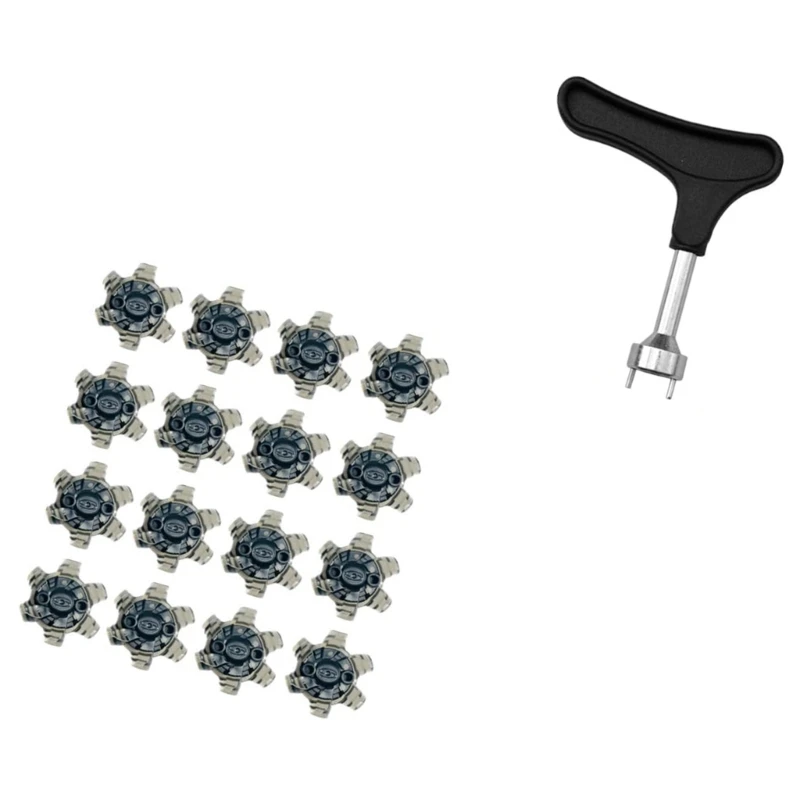 

16Pcs Nonslip Golf Spikes Pin Fast Twists Cleats Golf Shoes Accessories