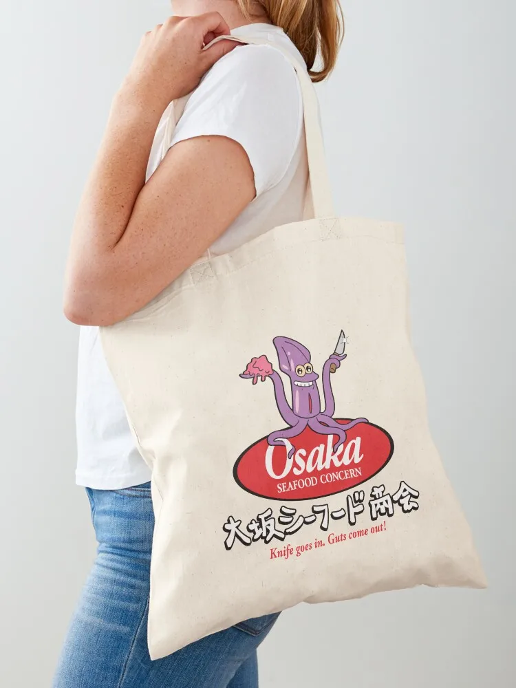

Osaka Seafood Concern Tote Bag Canvas eco bag folding Fabric bag Shopping bags