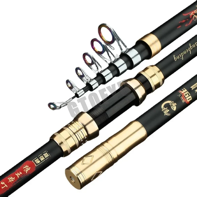 Best Telescopic Portable Rotary fishing 2.7M,3.6M,3.9M,4.5M Fishing Rod Travel Sea Boat Rock Fishing Rod Distance Throwing Rod