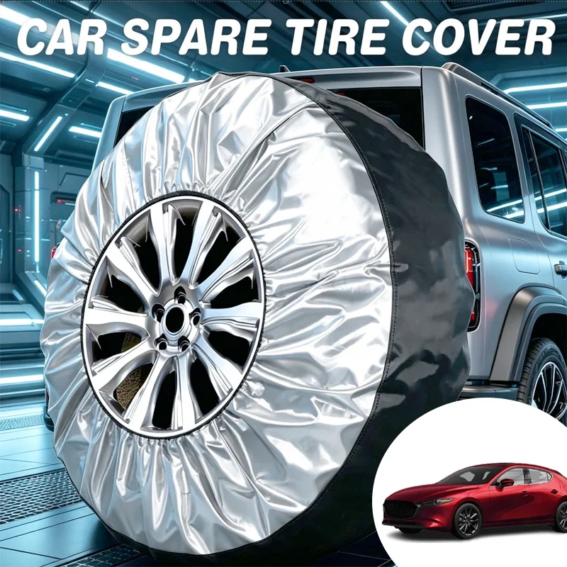 

For Mazda 3 6 CX3 CX5 CX7 CX9 MX5 Miata RX8 CX30 CX50 BT50 Atenza 4PCS Car Tire Cover Spare Wheel Dustproof Protector