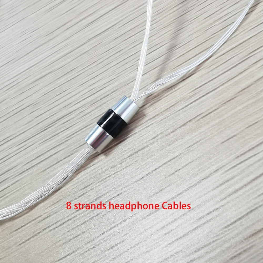 ピュアシルバーヘッドフォンケーブル,日曜大工のヘッドフォン用アクセサリー