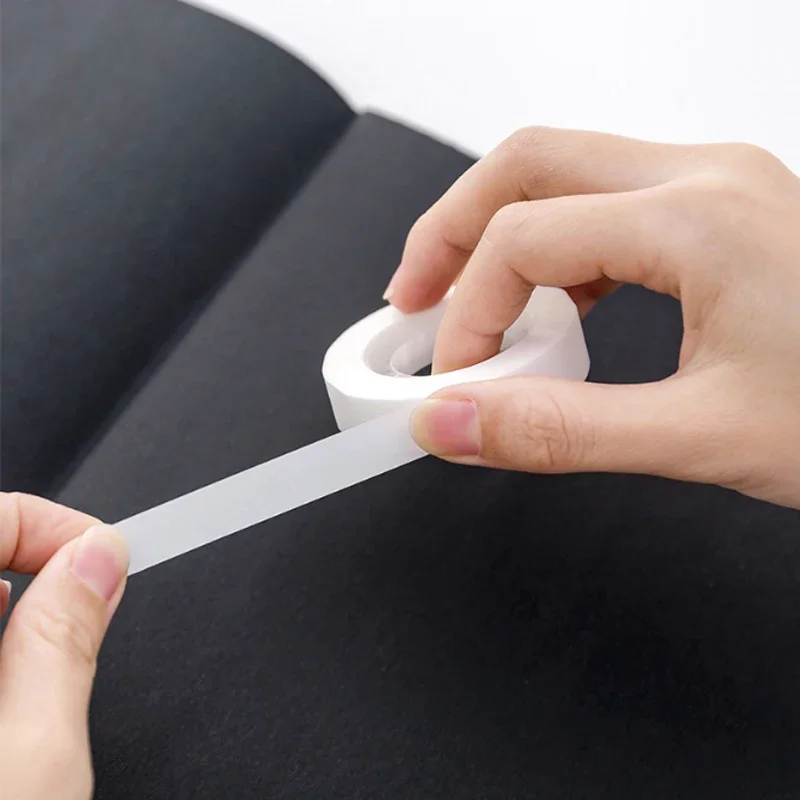 

1 упаковка/лот, маскировочные принадлежности, офисные канцелярские принадлежности, бесшовные невидимые 30 м * 1 см, белая невидимая лента, школьная лента