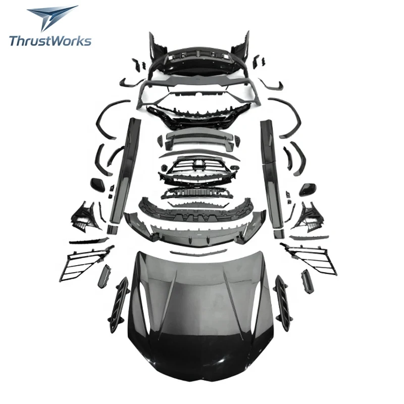 TOP Car Accessories 2018+ Old To New Body Kit S Upgr To P Style FRP Bumper With Dry Carbon K Hot Selling High Quality