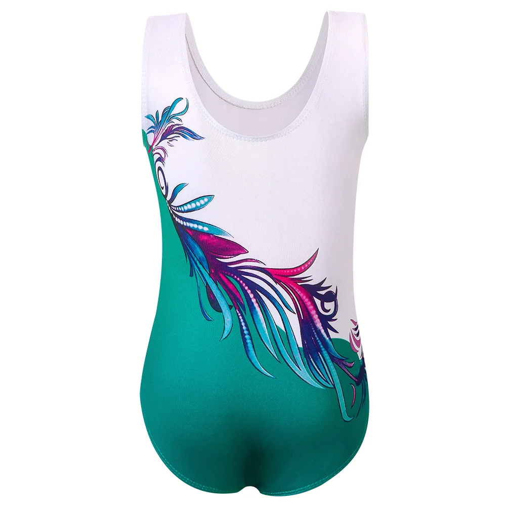 Trykoty gimnastyczne dla dziewczynek, błyszczące, jednoczęściowe, bez rękawów, trykoty do akrobatyki, strój do ćwiczeń baletowych.