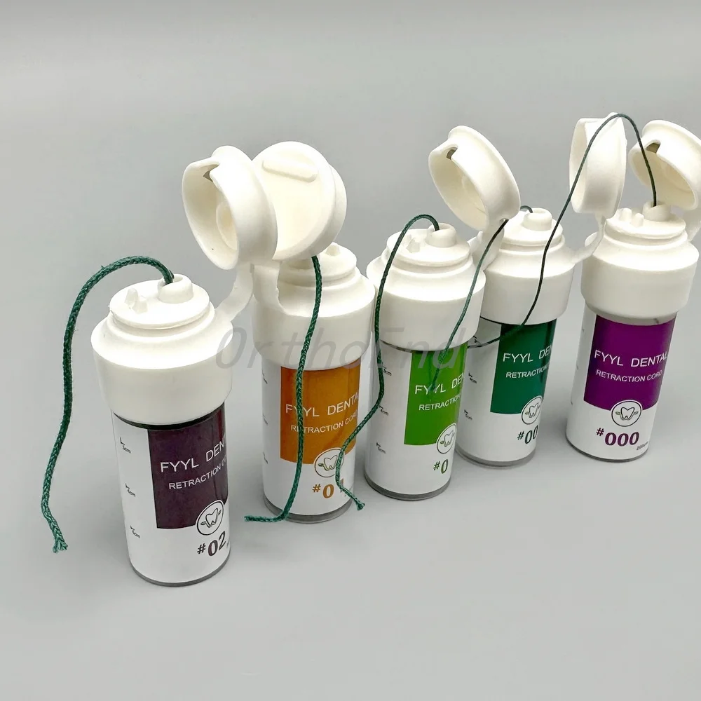 1Bottle Dental Thread Disposable Gingival Retraction Cord Knitted Green Line Sizes 0 00 000 1 2 Dentist Materials Soft Hard