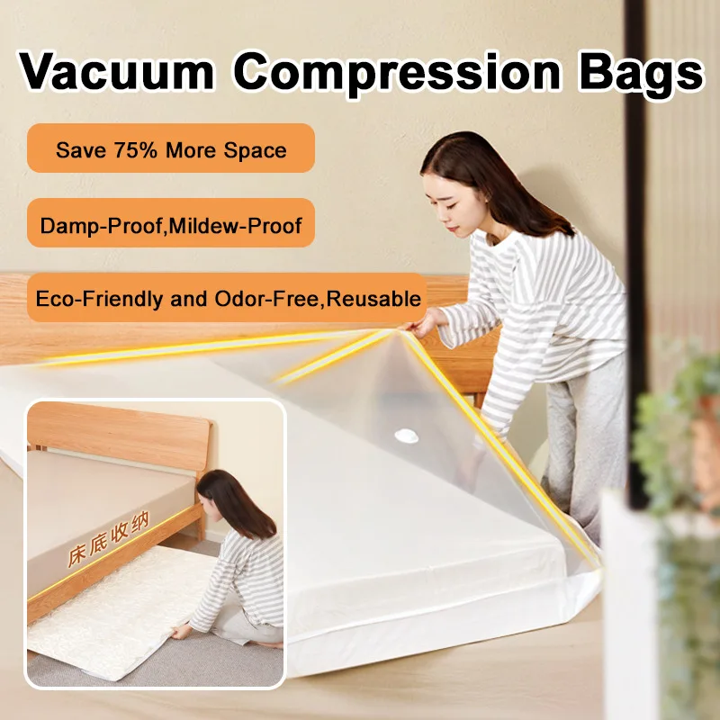 Vacuuming latex mattress compression bag storage bag home electric pump pumping air special bag moving packing