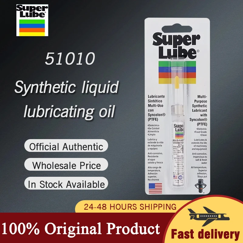 

Синтетическая смазка Super Lube 51010 с синколоном (ПТФЭ), многоцелевая, пищевая, 0.24 унции, для точной смазки