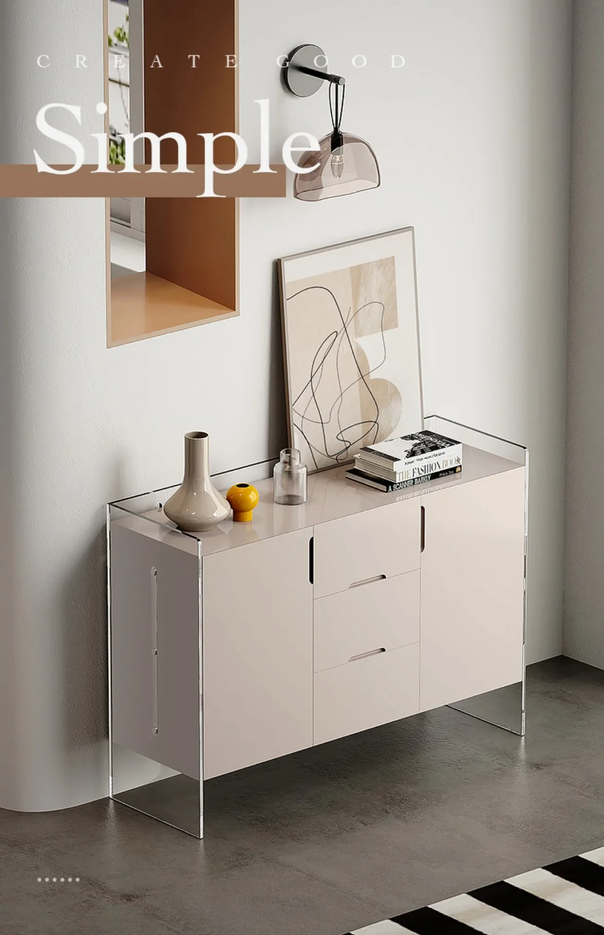 

Домашний настенный сервант для хранения вещей, современный простой шкаф для хранения вещей в прихожей и гостиной