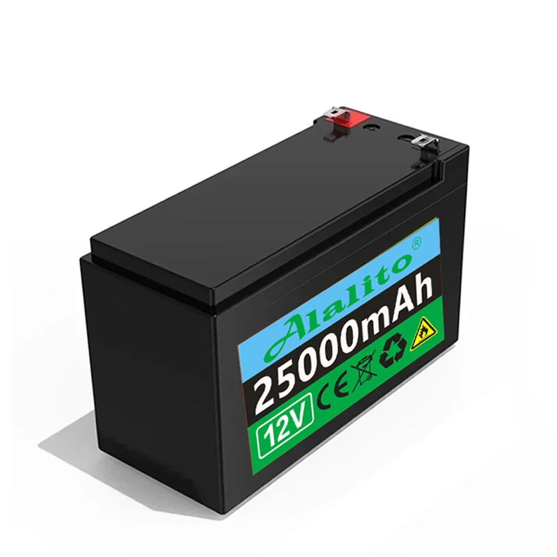 2024 Upgraded 12V 25Ah 18650 lithium battery Built-in BMS pack Rechargeable battery for solar energy electric vehicle battery