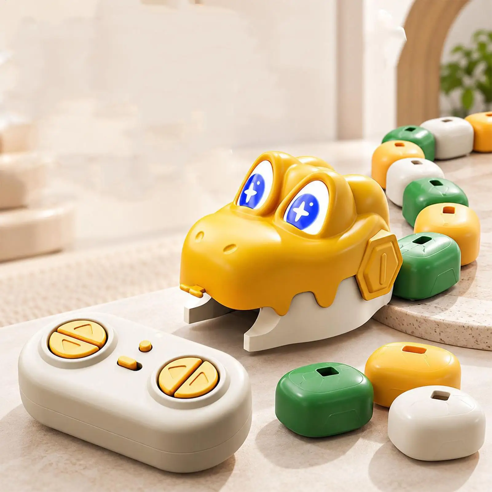 Remote Control Snake Game 2-Player Interactive Fun Educational Toys Kids Snake Game For Party Activities Preschool Homeschooling