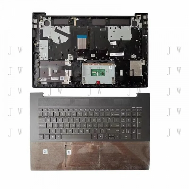 

DDZ Palmrest w/Backlit Keyboard Fingerprint for HP Envy 17-CG US-Int Wood-grain