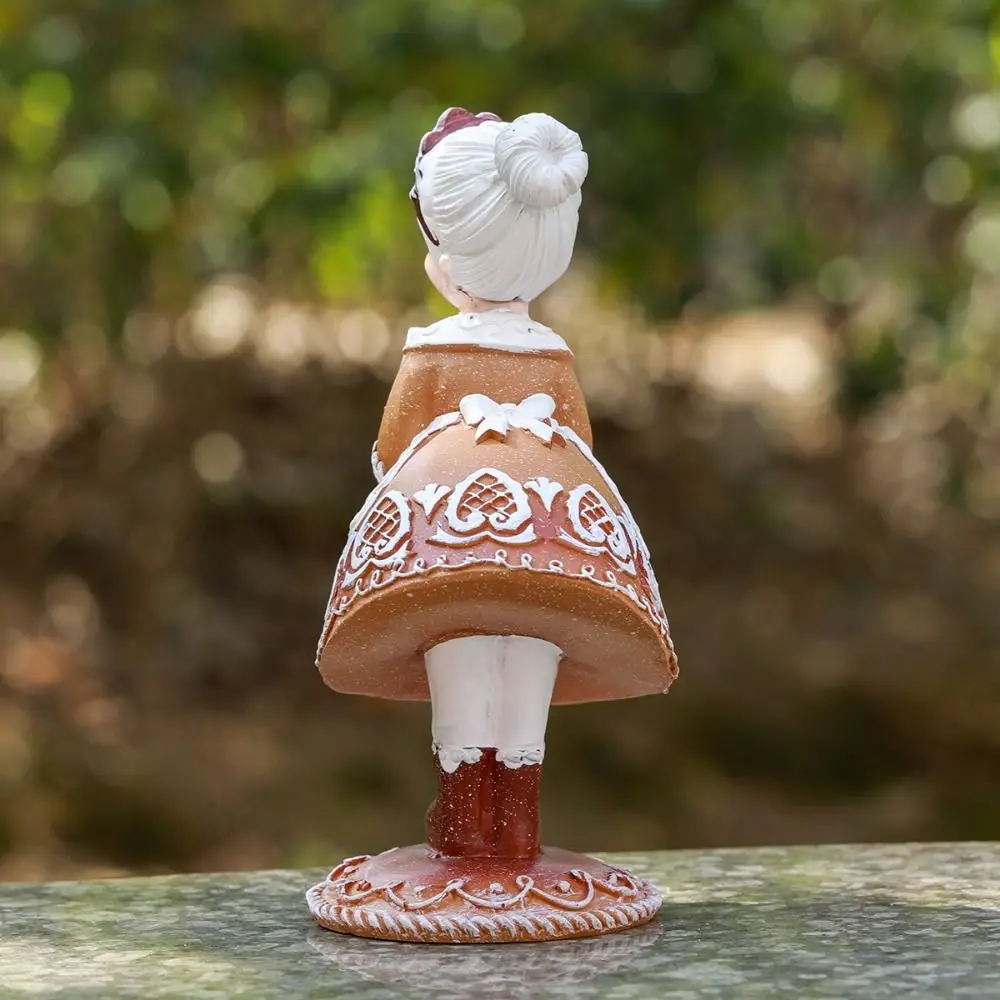 Fashion Cute Santa Claus Ornaments Cartoon Unique Resin Santa Claus Statues Exquisite Christmas
