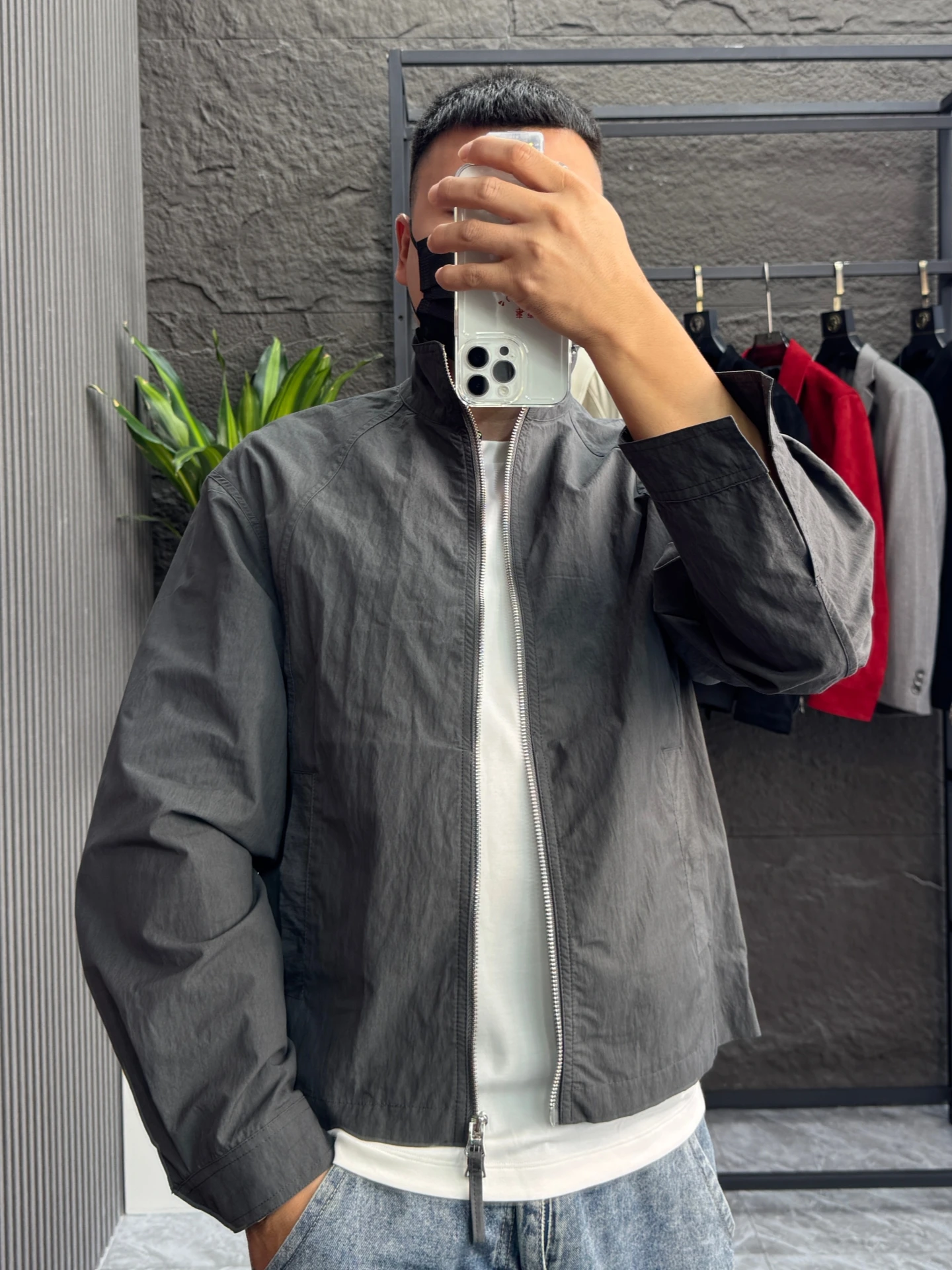 Casual Style Men's Short Jacket Stand Collar Windproof Cotton Blend Fashionable Compact Design Autumn Wear Pampa& Brand