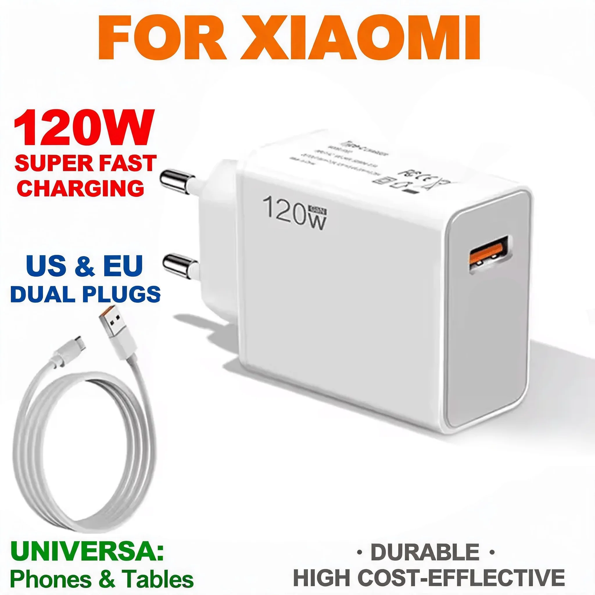 120W For Xiaomi Super Fast Charger Turbo Hyper Charge Adapter 17 15 14 13 11T Ultra Pro For Redmi 12C Note 14 For POCO