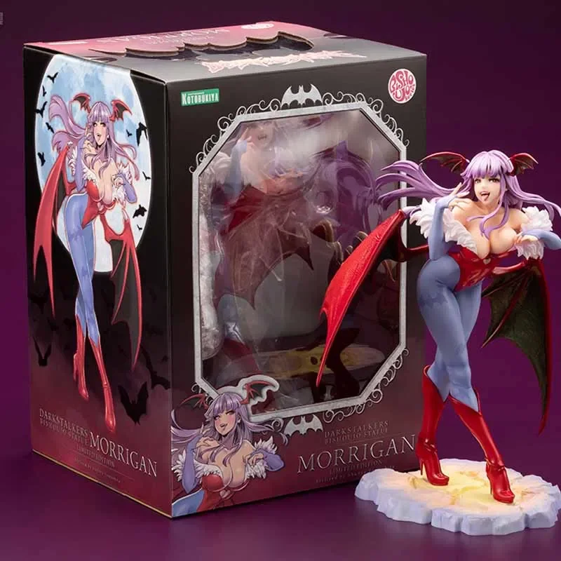 Kotobukiya Original GAME VAMPIRE MORRIGAN AENSLAND limited edition Anime Action Figures Toys  Gift Collectible Model Ornaments