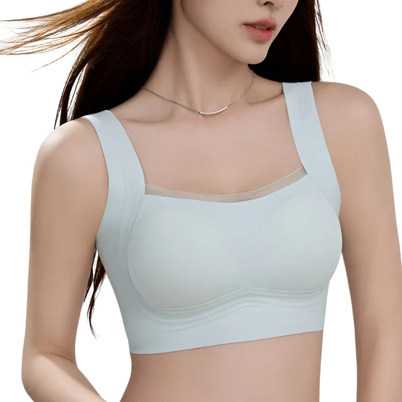 สปอร์ตบราสำหรับผู้หญิง, บราไร้สายแบบนุ่ม รองรับทรง ยกกระชับ ป้องกันการหย่อนคล้อย, ชุดชั้นในแบบรัดหลัง, สำหรับใช้ในชีวิตประจำวัน/โยคะ/ฟิตเนส/ออกกำลังกาย