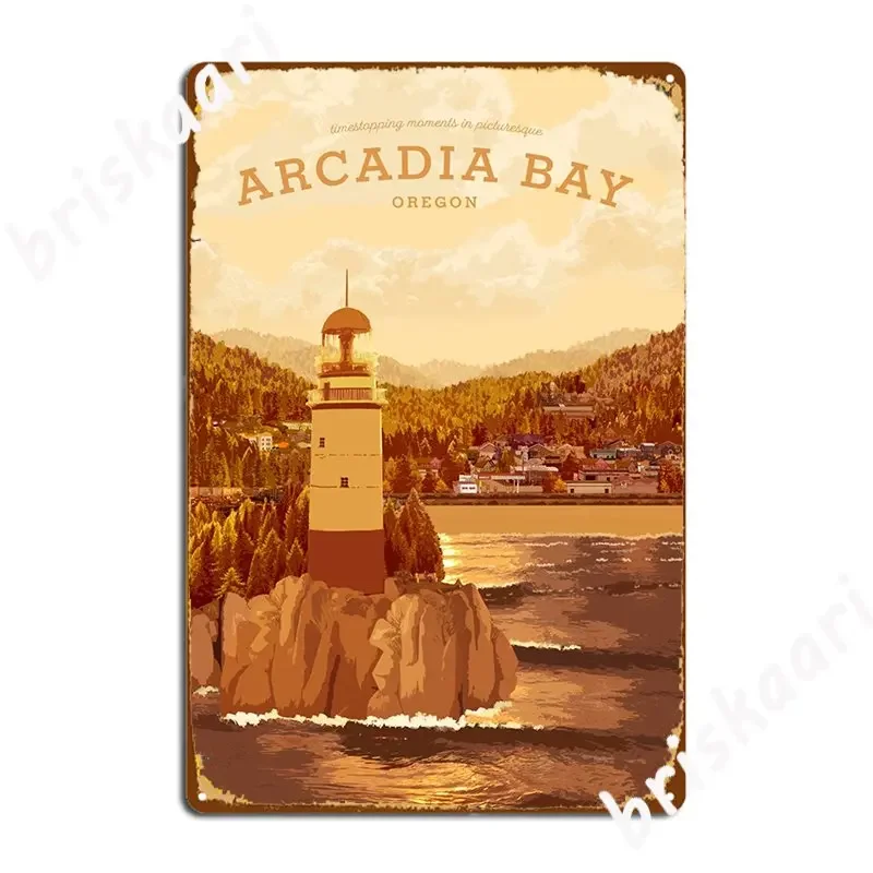 Life Is Strange Arcadia Bay Travel Poster Sunset Poster Metal Plaque Wall Decor Wall Pub Party Retro Tin Sign Poster