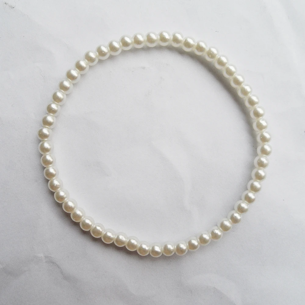 tiki  по 1 грн все New 4MM pearl bracelet fashion 4mm pearl stretch pearl bracelet elastic fine quality factory wholesale