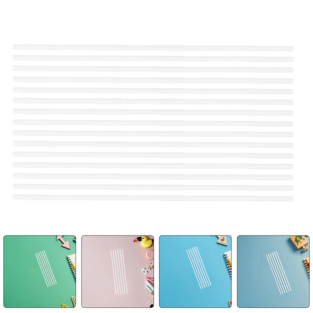 

200pcs Paper Lollipop Sticks White 8In For Cake Pops Candy Making Diy Desserts Baking Craft Treat Sticks Chocolate Food