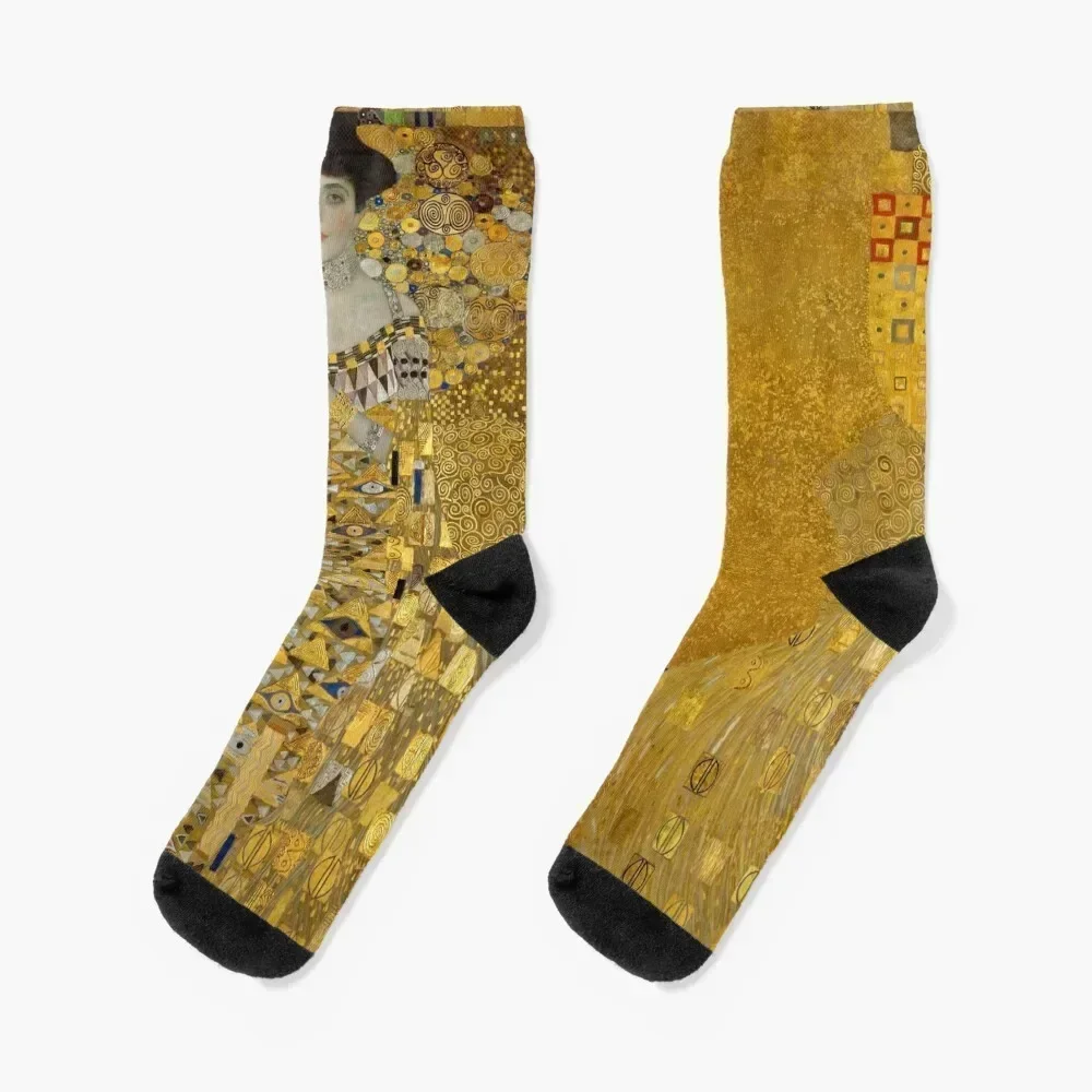 

Gustav Klimt - Portrait of Adele Bloch-Bauer Socks Non-slip halloween retro Socks For Men Women's