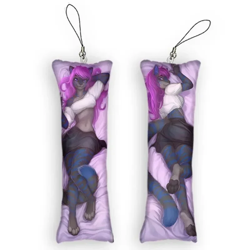 

New Pattern Hot Selling Item Dakimakura Mini Pendant Original Design Anime Keychain Double-Sided Ornament Small Pillow Key Chain